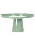 Table décoratif rond en métal vert 40 cm avec bord haut | Floristik24.fr