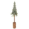 Floristik24 Sapin artificiel, finition givrée, avec socle en bois, décoration hivernale, 60 cm