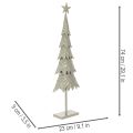 Sapin décoratif en métal sur socle avec étoile 74 cm | Floristik24.fr