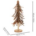 Sapin décoratif en branches de saule sur socle en bois 48 cm | Floristik24.fr