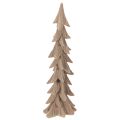 Floristik24 Sapin décoratif floqué en plastique 44 cm brun