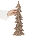 Sapin décoratif floqué en plastique 44 cm brun | Floristik24.fr