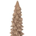 Sapin décoratif floqué en plastique marron 34 cm | Floristik24.fr