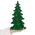 Sapin décoratif en plastique floqué vert 27 cm pour décoration intérieure | Floristik24.fr