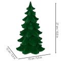 Sapin décoratif en plastique floqué vert 27 cm pour décoration intérieure | Floristik24.fr