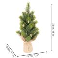 Mini sapin artificiel en jute - Décoration de table de Noël - 38 cm | Floristik24.fr