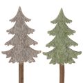 Floristik24 Sapin de Noël décoratif sur bâtonnet pour jardinières et compositions florales hautes, 45 cm, lot de 6