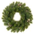 Floristik24 Couronne en branches de sapin artificielles avec pommes de pin 30 cm