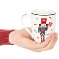 Tasses en céramique 10 cm motifs casse-noisette et sucre d'orge, lot de 2 | Floristik24.fr