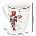Tasses en céramique 10 cm motifs casse-noisette et sucre d'orge, lot de 2 | Floristik24.fr
