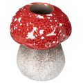 Floristik24 Champignon décoratif, amanite tue-mouches, porte-bougie chauffe-plat pour décoration de table, 9 cm
