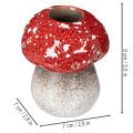 Champignon décoratif, amanite tue-mouches, porte-bougie chauffe-plat pour décoration de table, 9 cm | Floristik24.fr