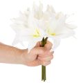 Kunstblume Lys Tigre blanc 29 cm bouquet de 6 pièces | Floristik24.fr