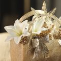Kunstblume lys tigré blanc 29 cm en bouquet de 6 pièces pour décoration intérieure | Floristik24.fr