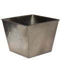 Cache-pot carré en métal avec