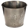 Cache-pot en métal avec motif