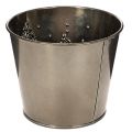 Cache-pot en métal avec motif