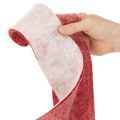 Charnière de pot bicolore en feutrine décorative 100 % laine, blanche et rouge, 7,5 cm de large, 5 m de long | Floristik24.fr