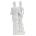 Floristik24 Figurine gâteau jeunes mariés blanc 17cm
