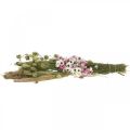 Floristik24 Bouquet de fleurs séchées rose, bouquet blanc de fleurs séchées H60-65cm