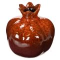 Floristik24 Décoration grenade en céramique rouge brillant 14 cm