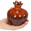 Décoration grenade en céramique rouge brillant 14 cm | Floristik24.fr