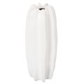 Floristik24 Vase en céramique blanche rainurée pour fleurs séchées 40 cm