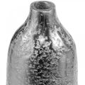 Floristik24 Vase déco métal martelé vase fleur argent Ø9.5cm H41cm