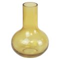 Floristik24 Vase vase en verre jaune vase à fleurs bulbeux verre Ø10,5cm H15cm