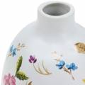 Floristik24 Vase déco fleurs blanches Ø9cm H13.8cm