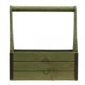 Floristik24 Boîte à plantes vintage boîte à outils en bois vert olive 28×14×31cm