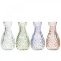 Floristik24 Vase Vintage Petits Vases à Fleurs Colorés Ø11cm H6cm 4pcs