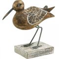 Floristik24 Sculpture d&#39;Oiseau en Bois Décor de Salle de Bain Oiseau d&#39;Eau H22cm