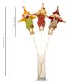 Figurine d'épouvantail en tissu sur tige 60 cm pour décoration d'automne | Floristik24.fr
