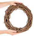 Couronne en osier naturel 40 cm pour créations florales | Floristik24.fr