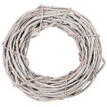 Floristik24 Couronne en branches de saule blanchies 40 cm