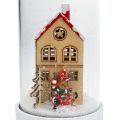 Floristik24 Décoration de Noël maison avec cloche en verre Ø9cm H16.5cm
