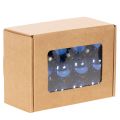 Set de Boules de Noël en Verre Mini 3 cm Bleu, Décoration Intérieure, Lot de 22 | Floristik24.fr
