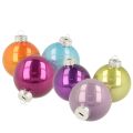 Floristik24 Boules de Noël en Verre, 60 mm, Multicolores Brillantes, Lot de 24, Décoration Intérieure