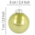 Boules de Noël en Verre, 60 mm, Multicolores Brillantes, Lot de 24, Décoration Intérieure | Floristik24.fr