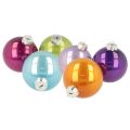 Floristik24 Boules de Noël en Verre Multicolores 75 mm - Set de 14