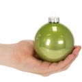 Set de boules de Noël en verre colorées brillantes 95 mm – 10 pièces | Floristik24.fr