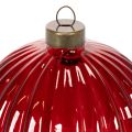 Boules de Noël en Verre Rouge