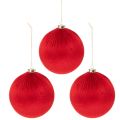 Boules de Noël rouges en