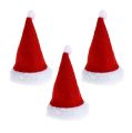 Floristik24 Chapeaux de Noël rouge 10cm 12pcs