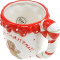 Floristik24 Tasse de Noël Joyeux Noël en céramique blanche H10,5cm