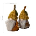 Ensemble de 6 figurines de gnome avec bonnet tricoté et gland, 10 cm | Floristik24.fr