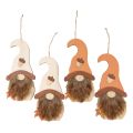 Floristik24 Gnome pendentif en bois décoratif automne gnome 21×10,5cm 4pcs