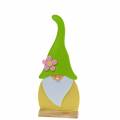 Floristik24 Gnome debout debout feutre vert, décoration fenêtre 22cm x 6cm H51cm