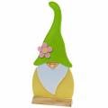 Floristik24 Gnome debout debout feutre vert, jaune, blanc, rose 33cm × 7cm H81cm pour vitrine